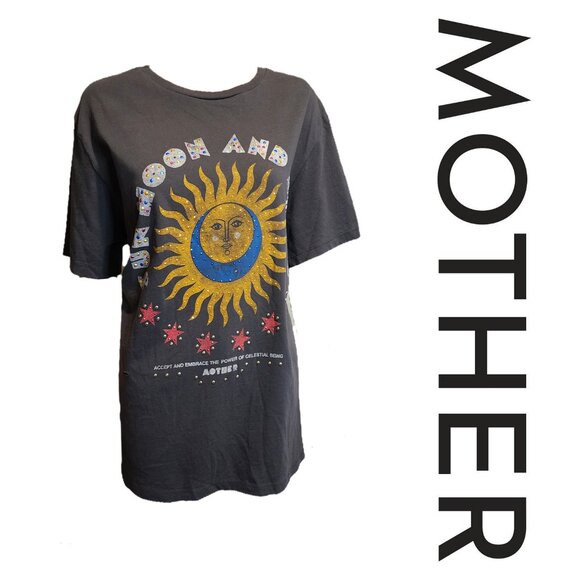 MOTHER Tops - Mother The Rowdy Embellished Tee NWOT Gray Large